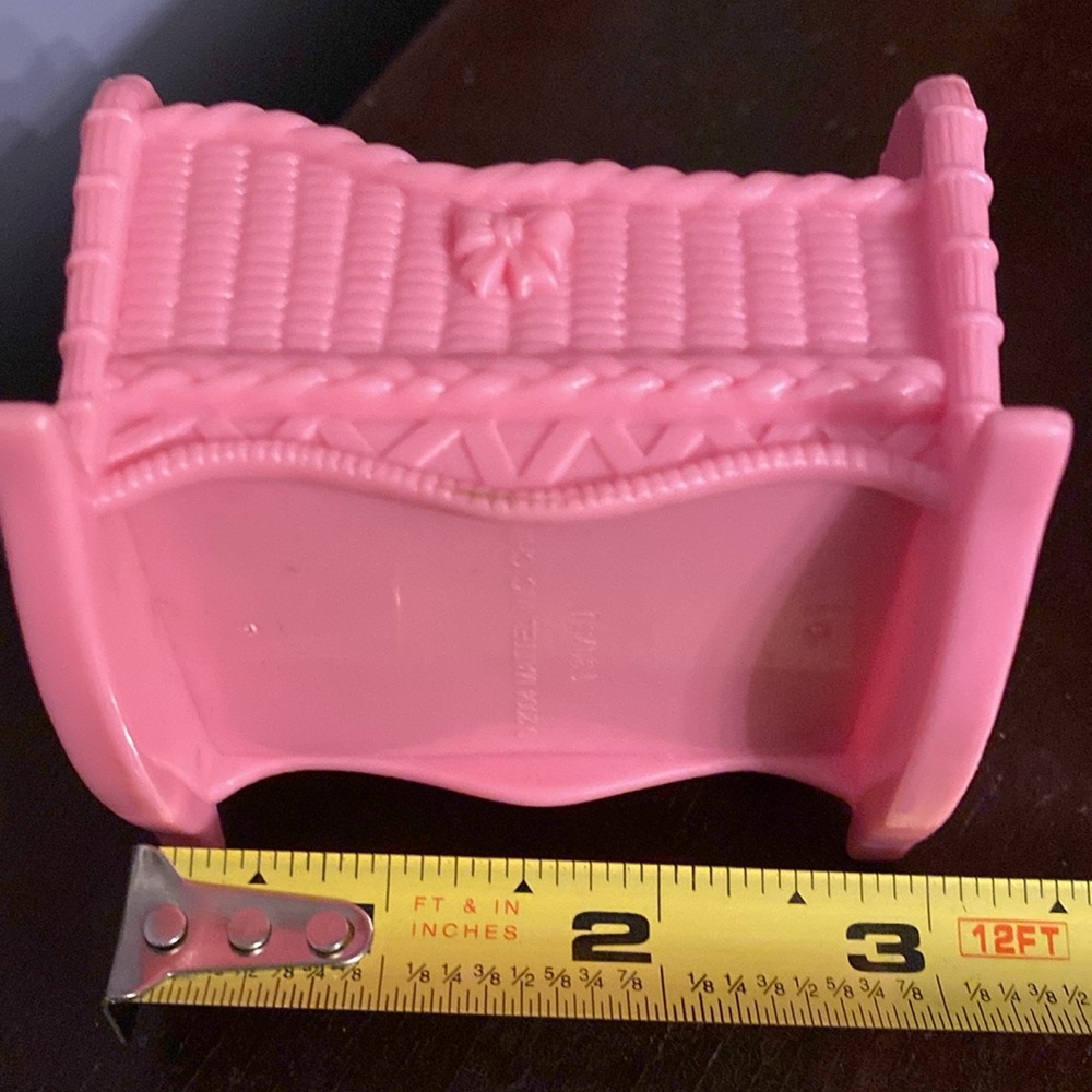Little People 1996 Replacement Pink Baby Stroller 90s Twin Crib Pink Nursery Cri - Picture 5 of 11